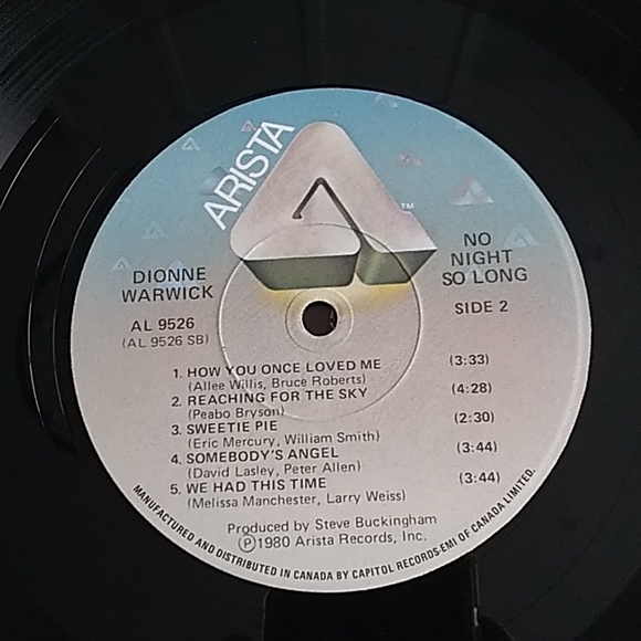 Dionne Warwick - No Night So Long LP - Picture 6 of 6